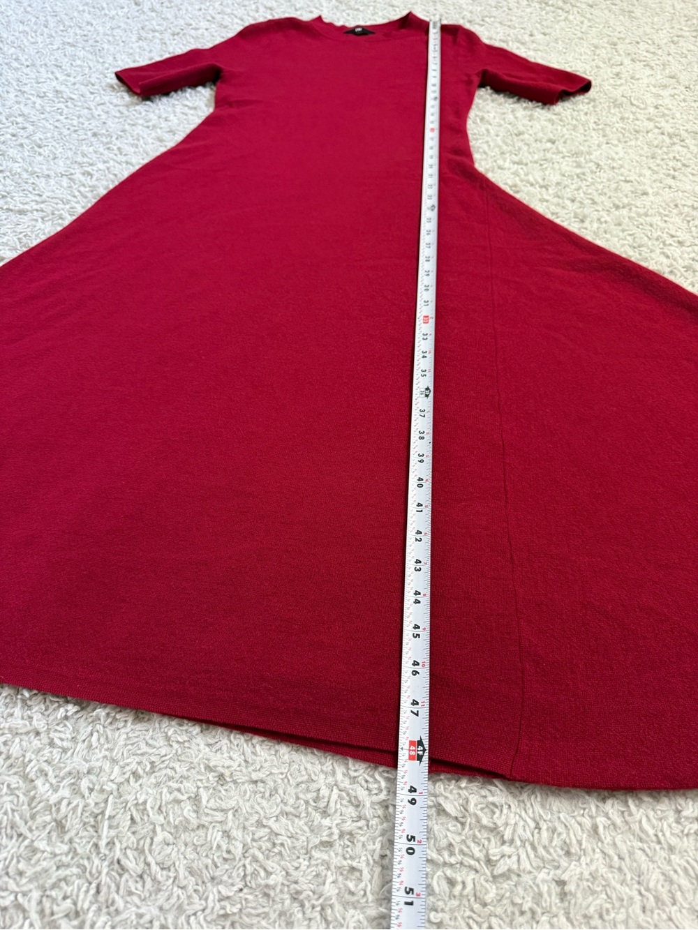 Banana Republic Natales Wool Sweater Dress, Burgundy Size S - Picture 4 of 12
